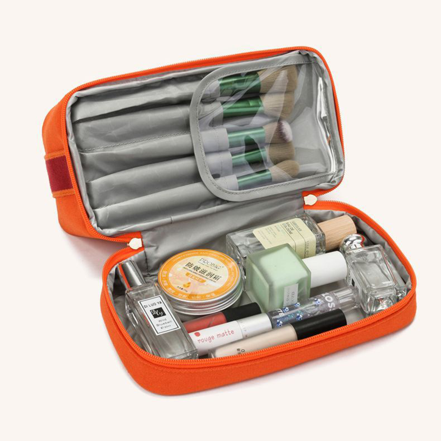 Canvas Cosmetic Toiletry Makeup Bag Pouch Travel Organizer 5