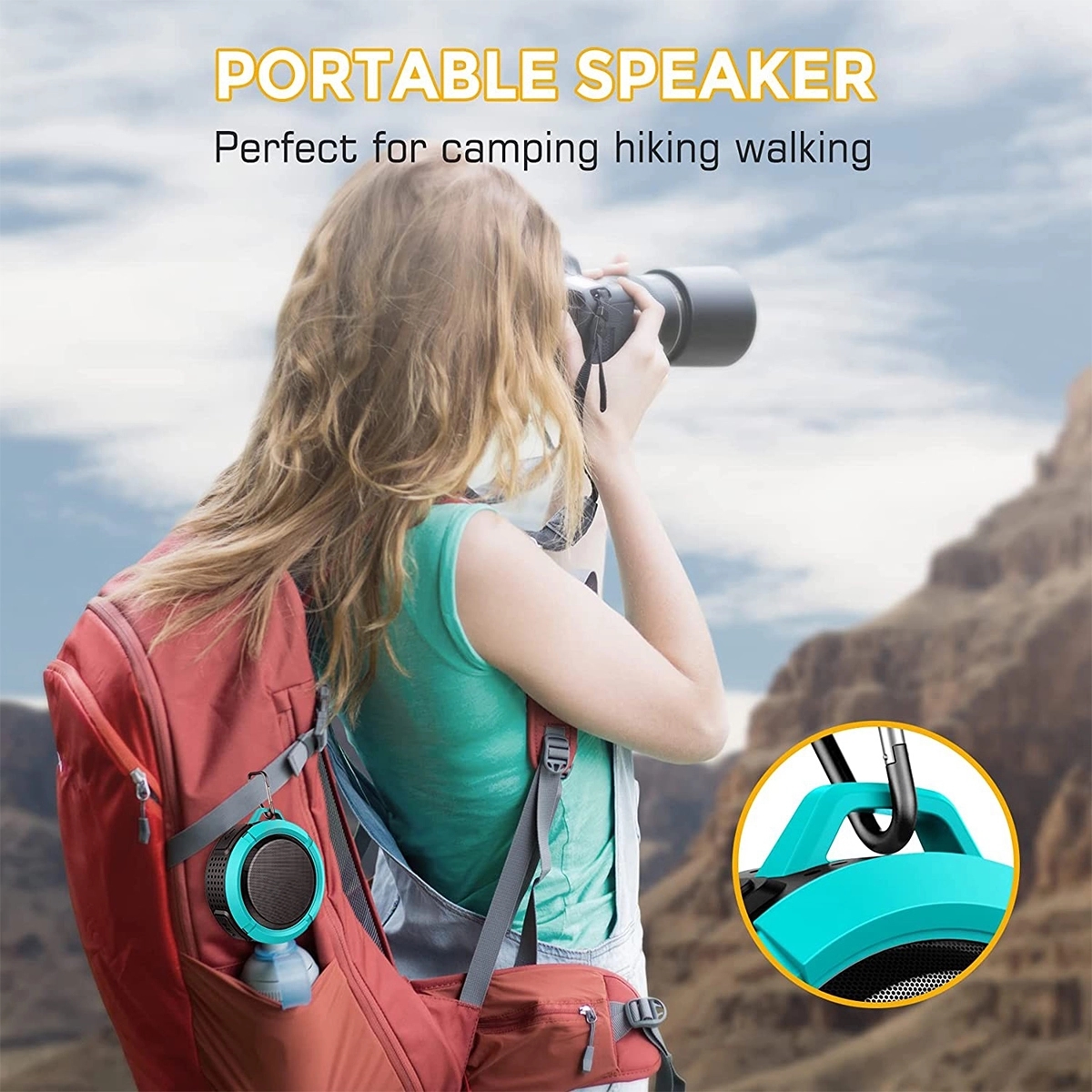 Waterproof Portable Shower Loud Bluetooth Speaker 2