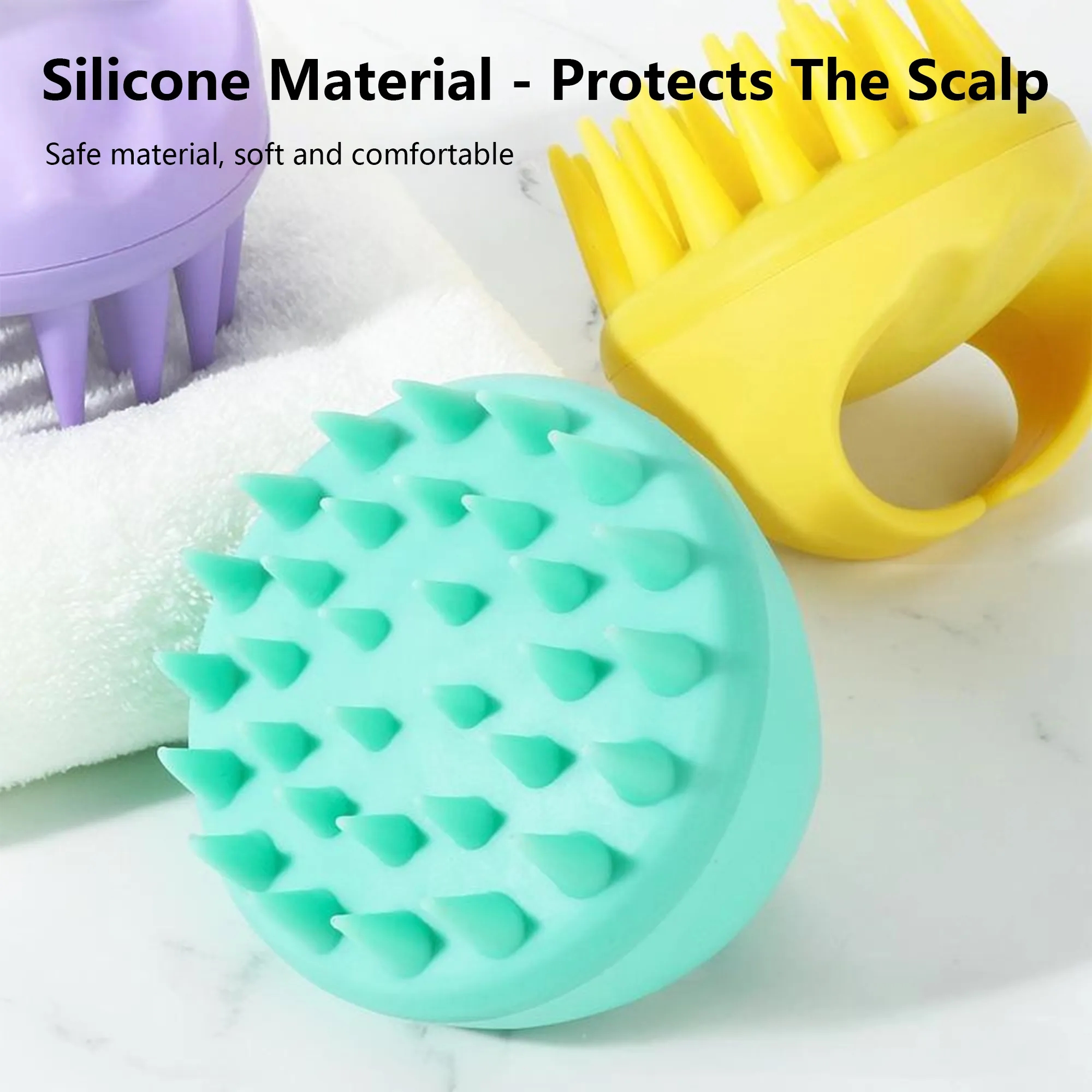 Silicone Hair Scrubbing Brush 3