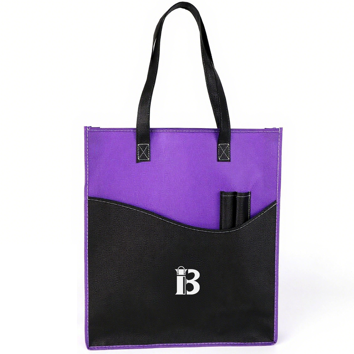 Two Tone Non-Woven Shopping Tote Bag 2