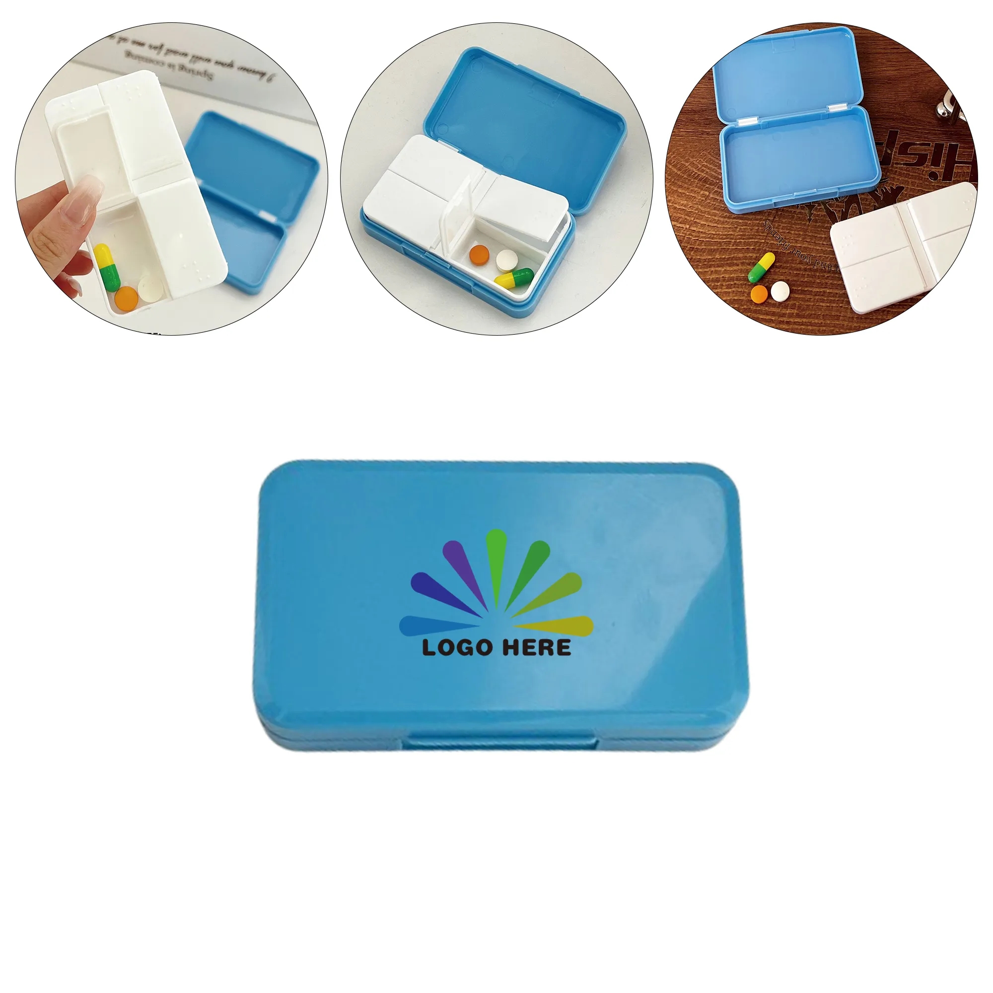 Accessible Braille Weekly Pill Case Box