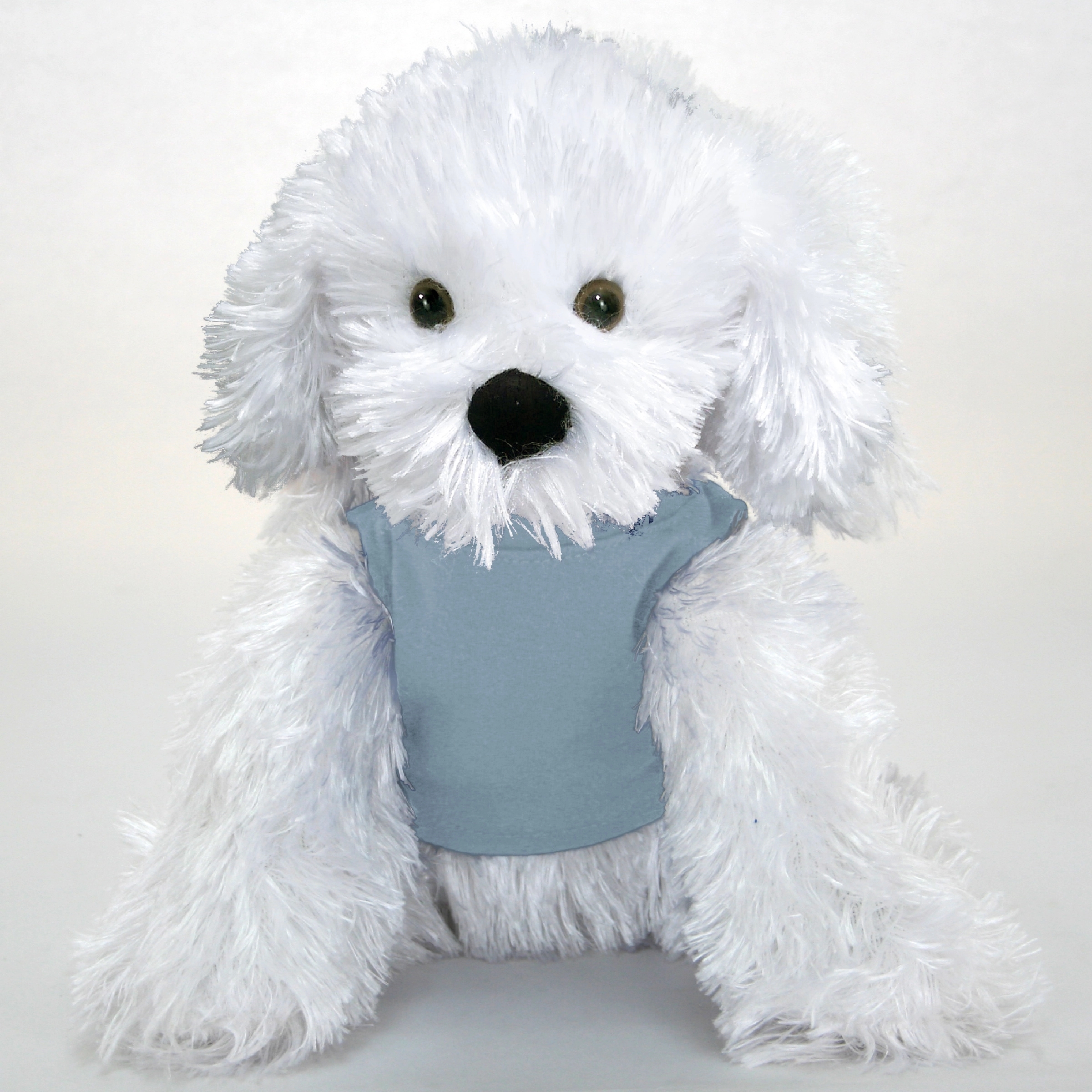 9" White Shaggy Dog 18