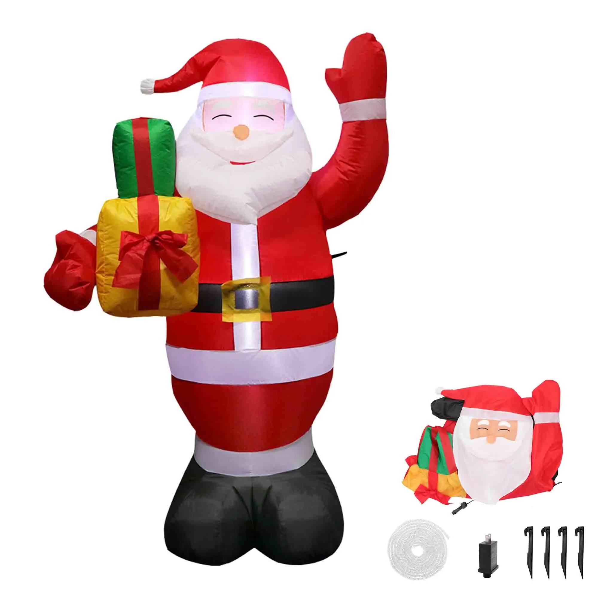 Inflatable Christmas Yard Decorations Santa Claus 2