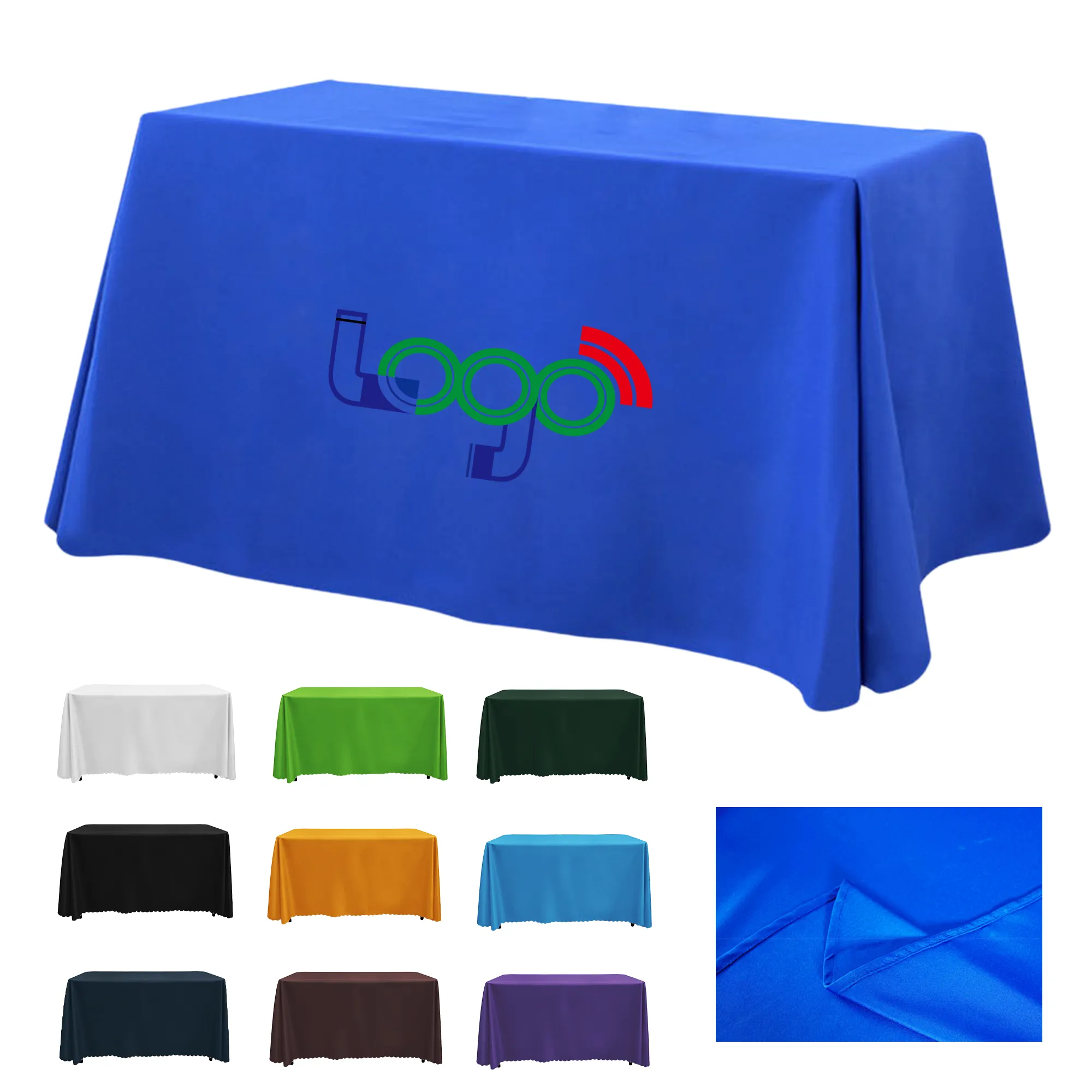 Full Color 6' Throw Table Cover 16
