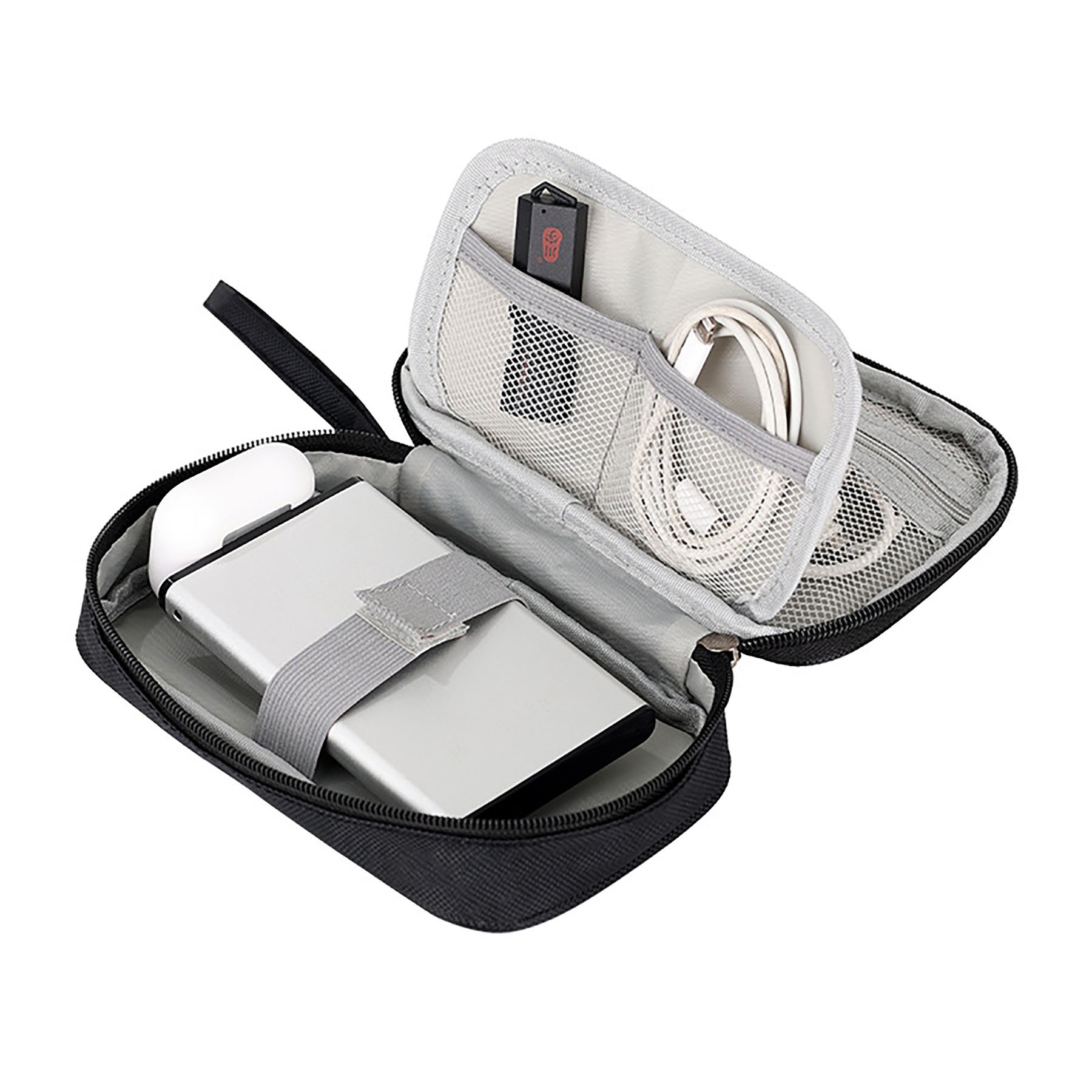 Portable Travel Electronic Cable Organizer Case Bag 9