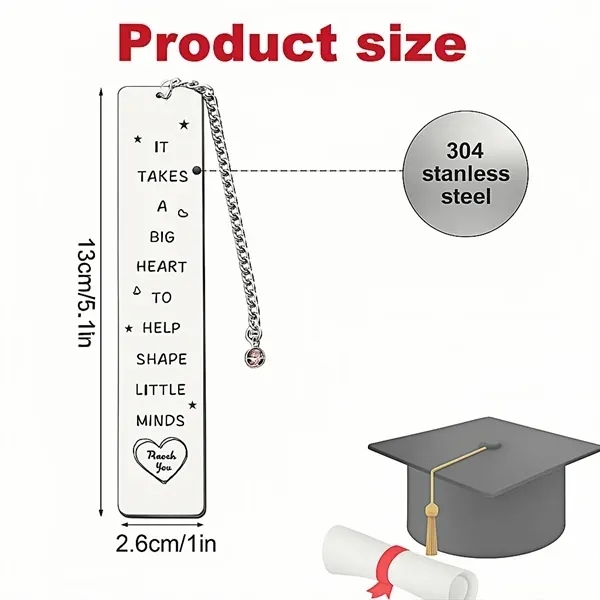 Stainless Steel Bookmarks - Durable Page Markers 4