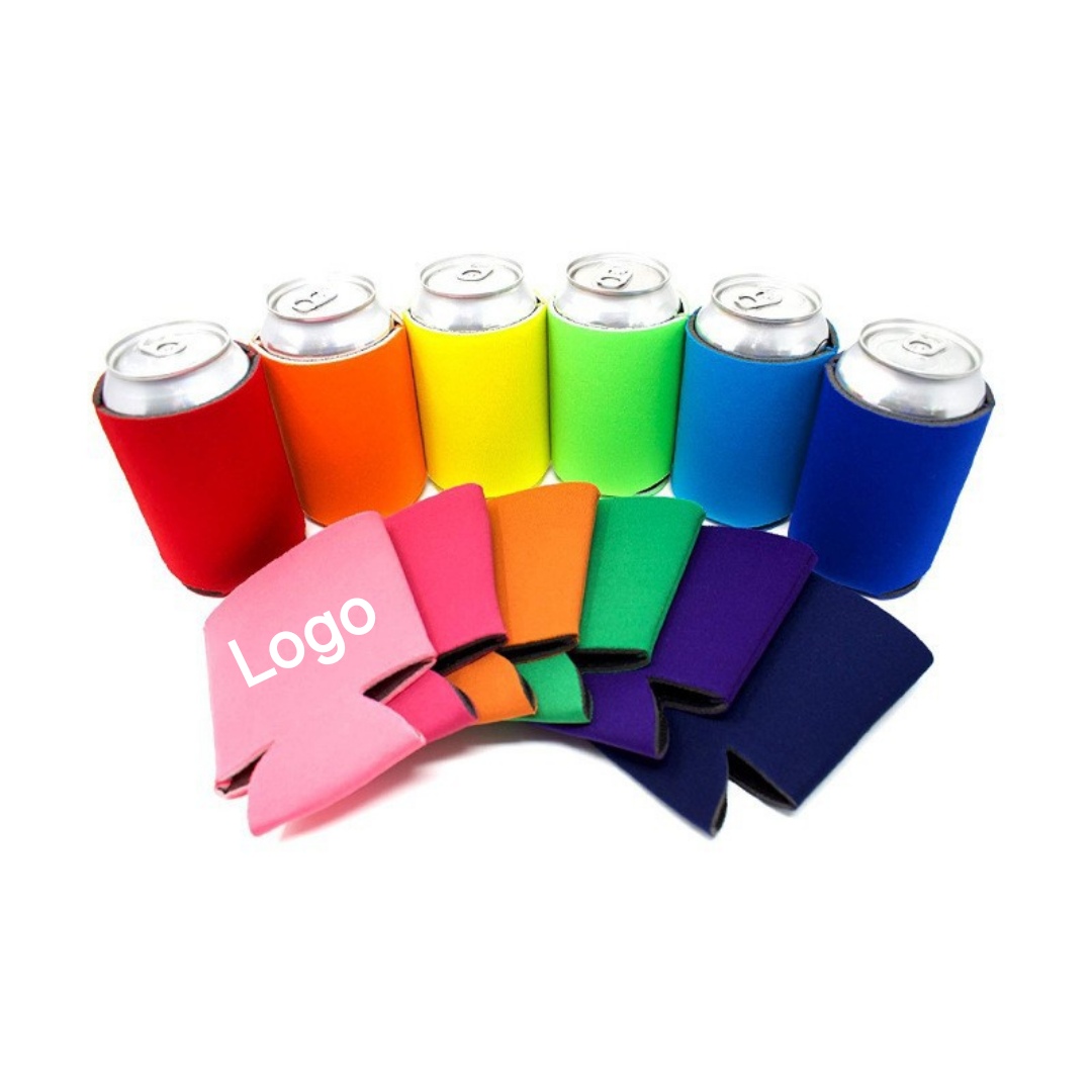 Collapsible Neoprene Can Cooler, custom koozie with logo imprint 4