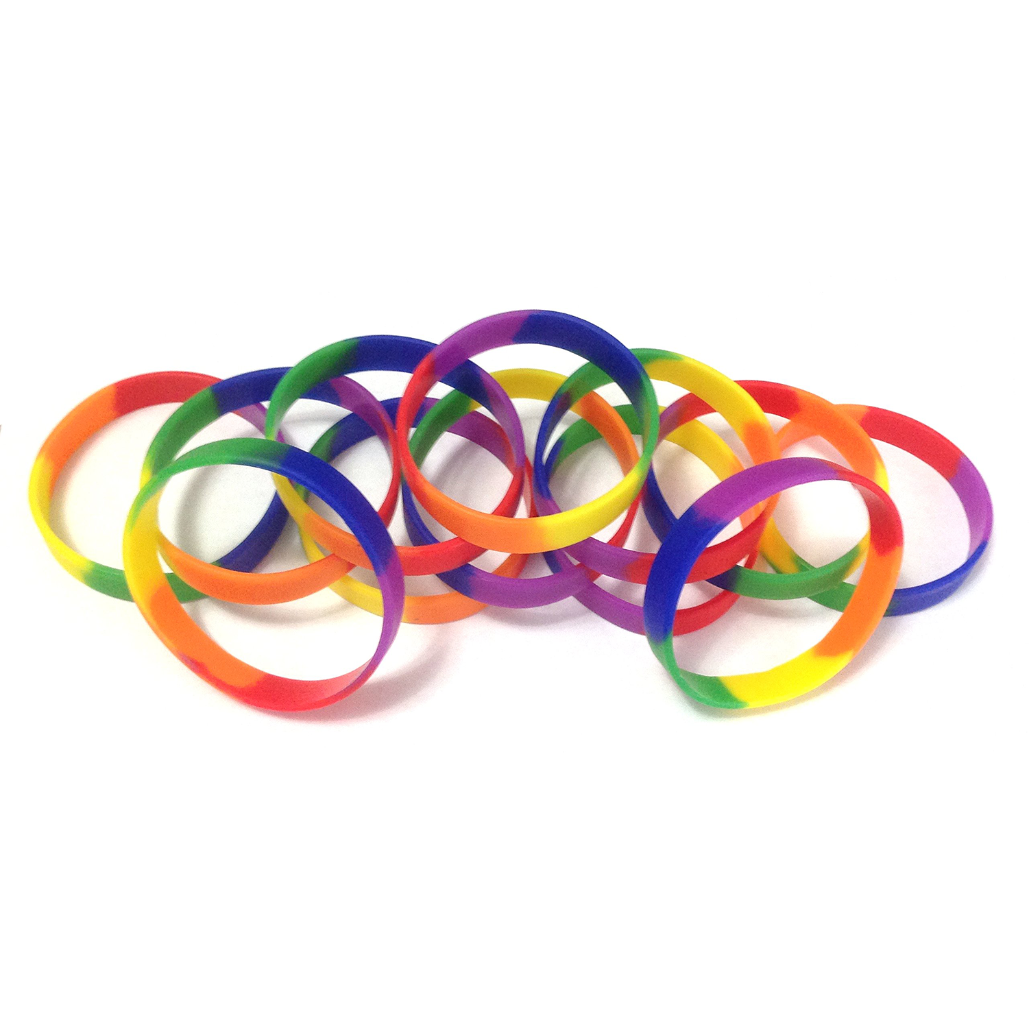 Silicone Rainbow Bracelet for Pride 4