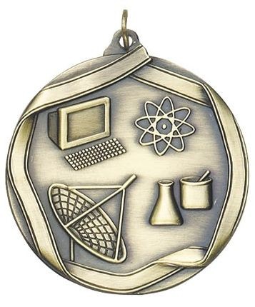 Science Die Cast Medal, 2 1/4" 2