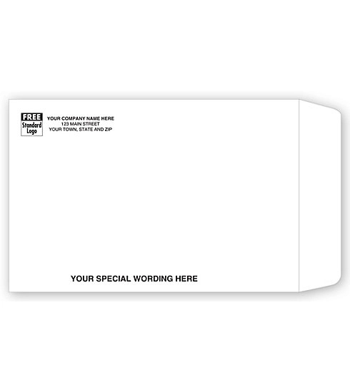 Envelopes, Open End Mailing, White, Medium 1