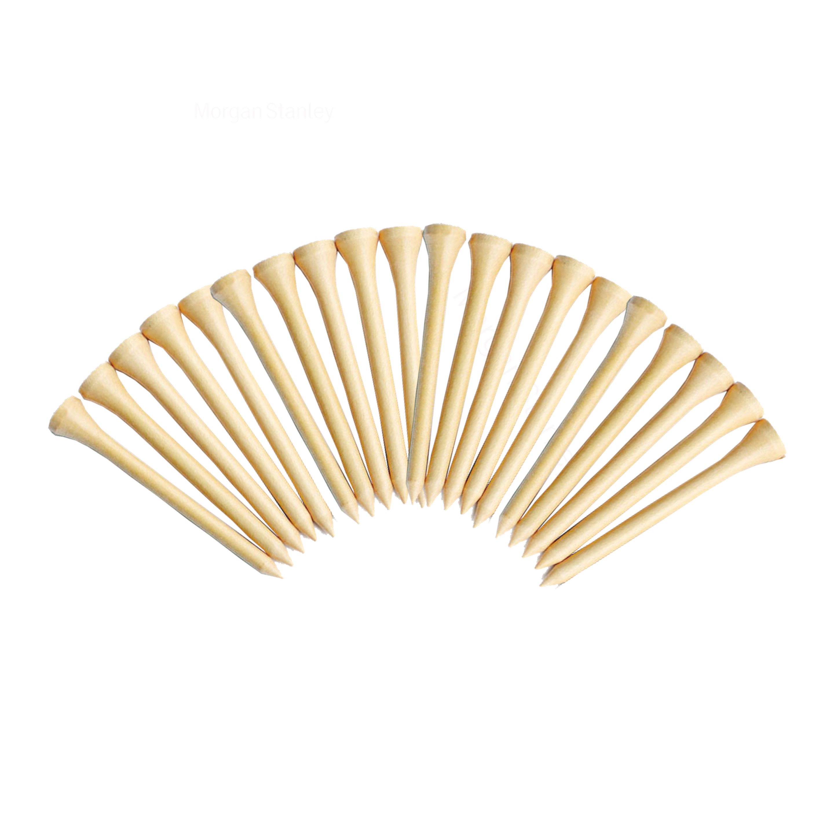 Bamboo Golf Tees Set with Cotton Drawstring Bag 2