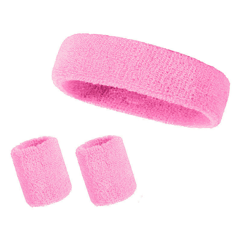 3 Pieces Sweatband Set Sports Headband Wristband Set 7