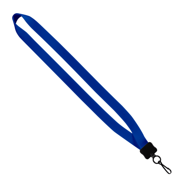 3/4" Smooth Nylon Lanyard with Plastic Clamshell, O-Ring & Metal Swivel Sna 18