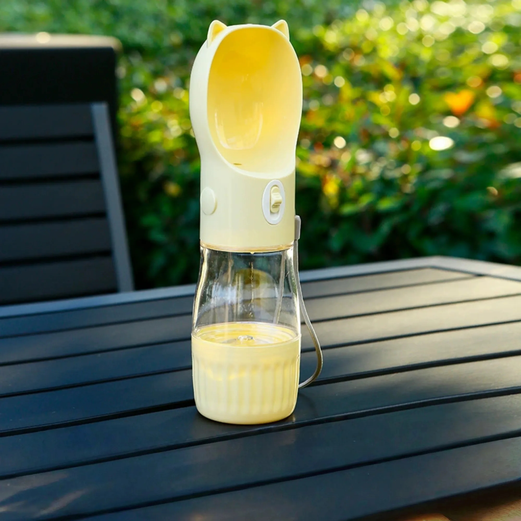 2 in 1 Pet Water And Food Bottle With Lanyard 5