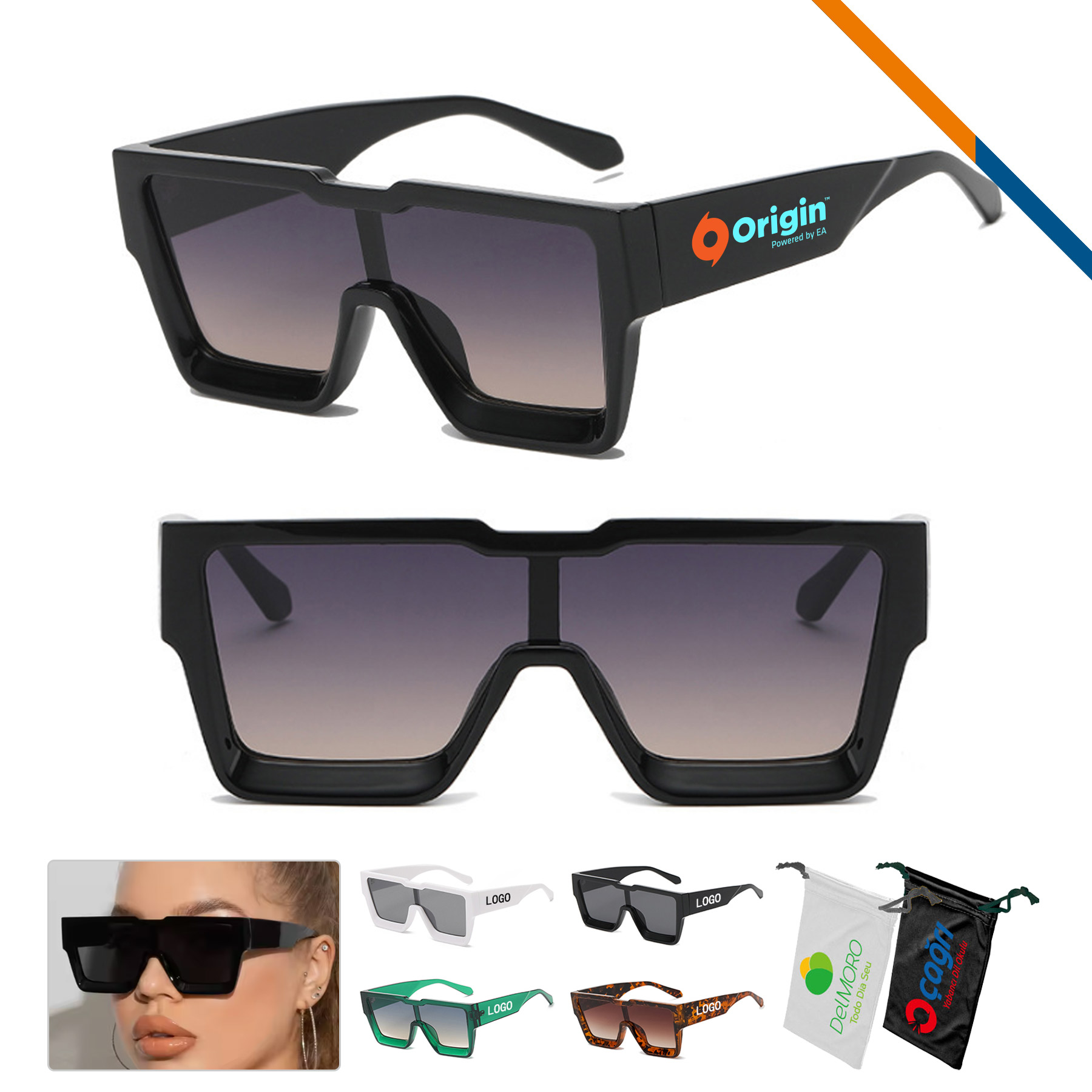 Kenna Square Oversized Sunglasses 4