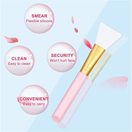 Soft Silicone Facial Mud Mask Applicator DIY Make up Brush 2