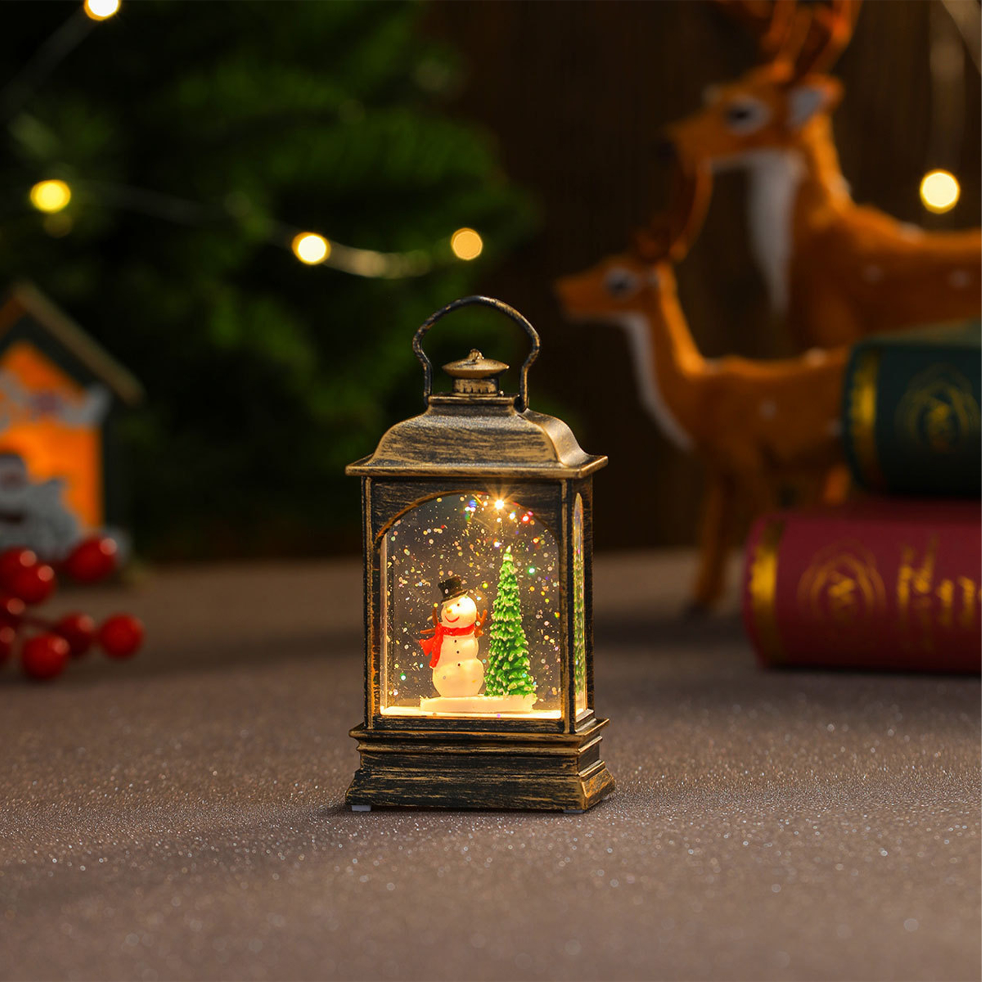 Christmas LED Water-Filled Decorative Lantern 9