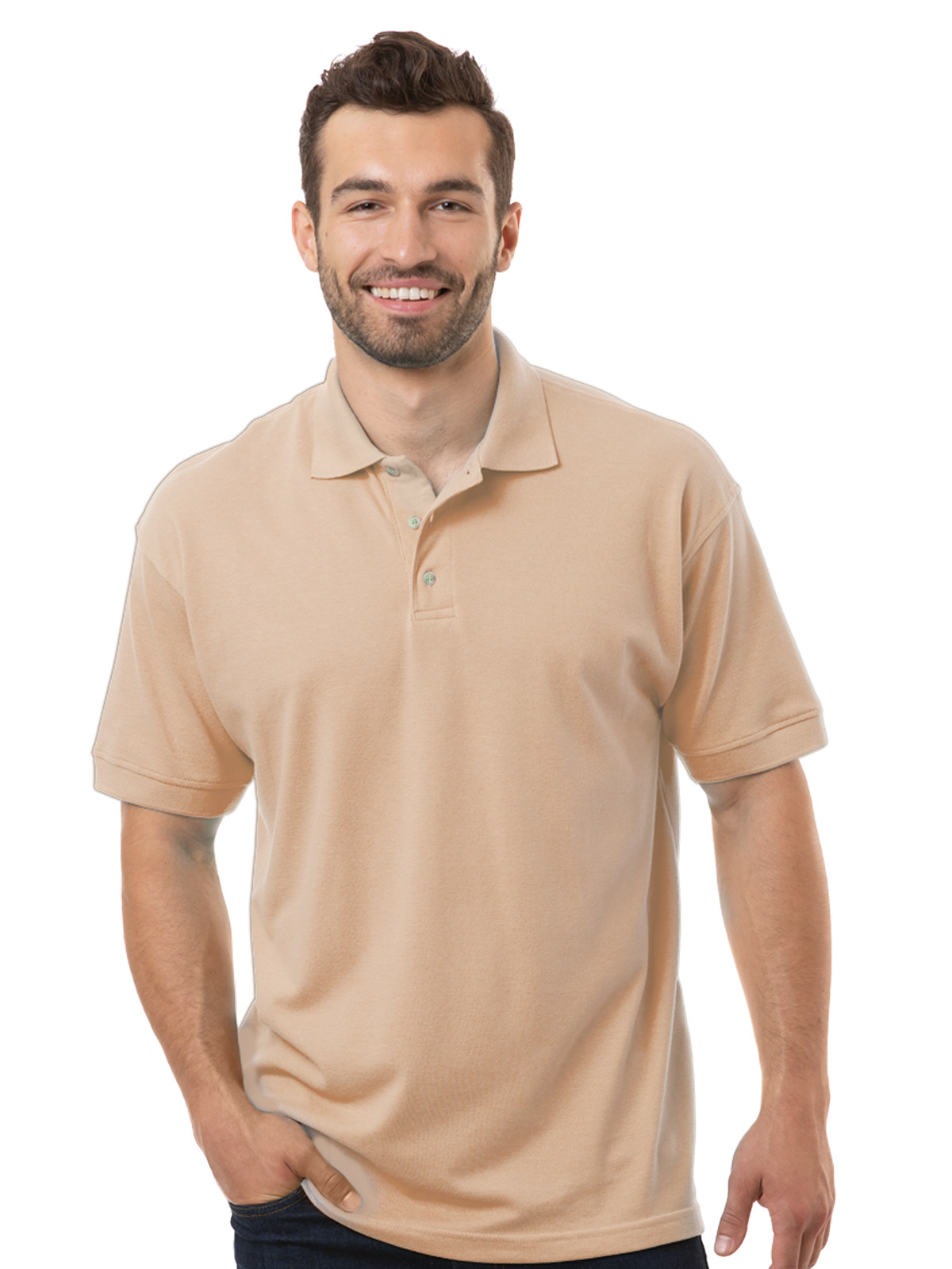 Blue Generation - Men's Pocketless Superblend Short Sleeve Polo 58
