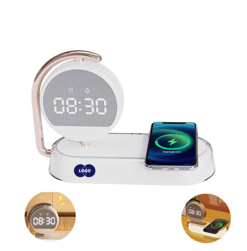 Wireless Charging LED Alarm Clock with Night Light 2