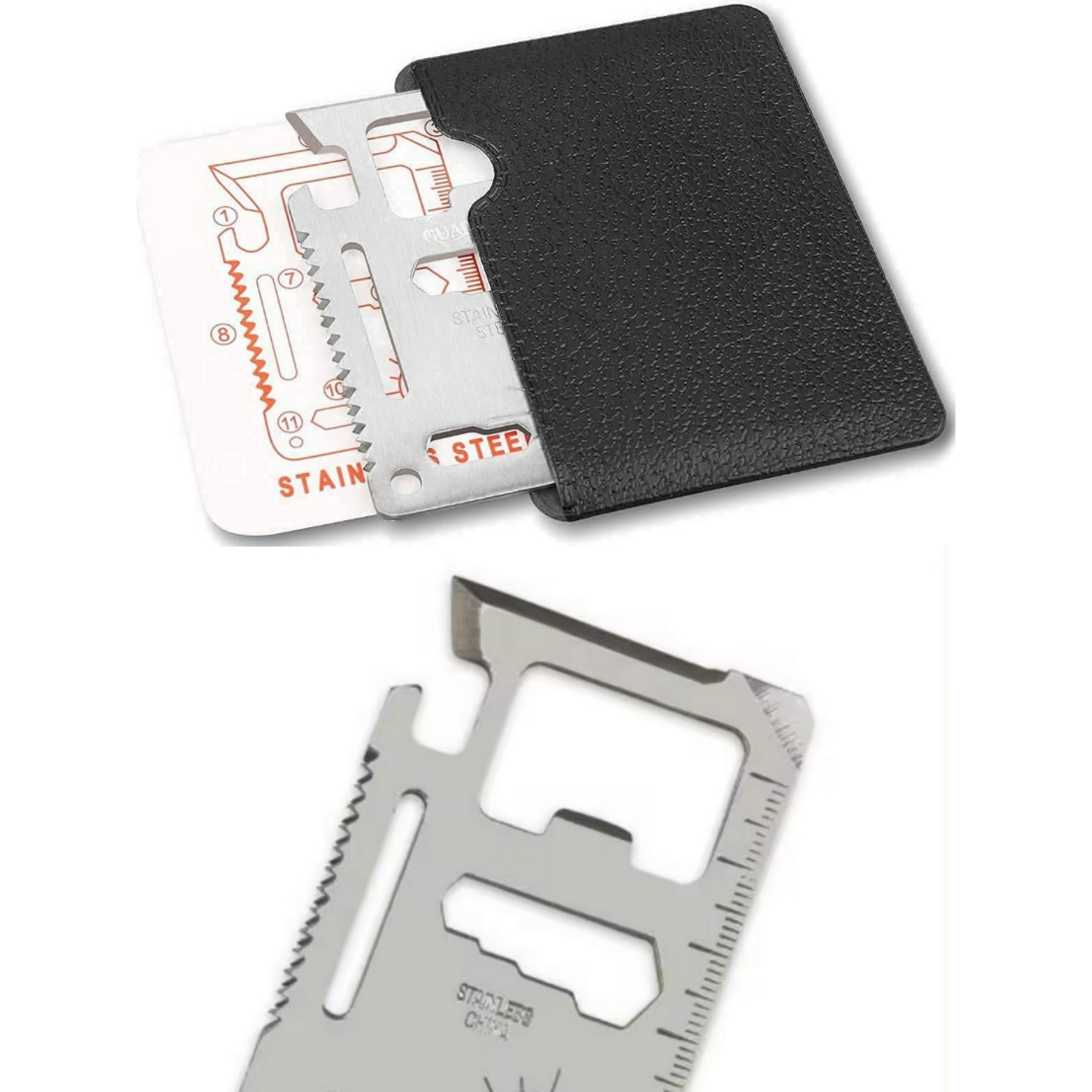Stainless Steel 11 in 1 Survival Pocket Tools Credit Card 2