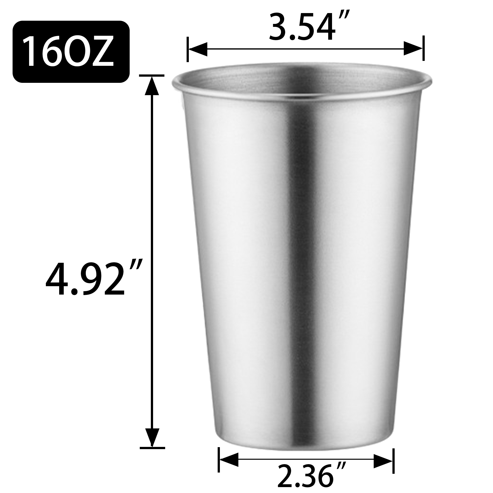 17oz SUS304 Stainless Steel Beer Cup 5