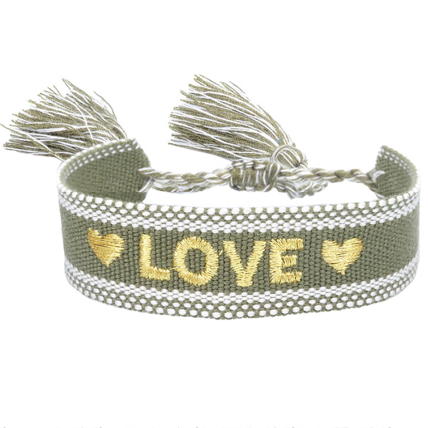Handmade Embroidered Tassel Adjustable Bracelet 3