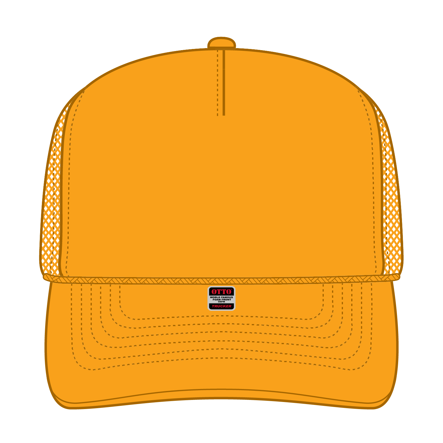 OTTO CAP® 5 Panel Mid Profile Mesh Back Trucker Hat 10