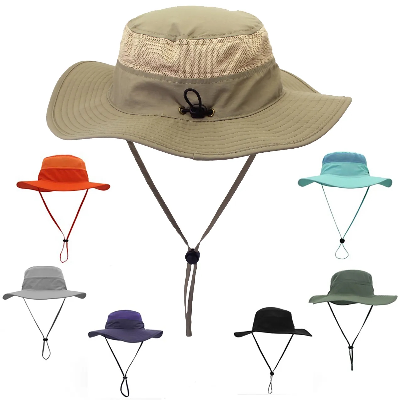 Wide Brim UV Protection Sun Bucket Hat