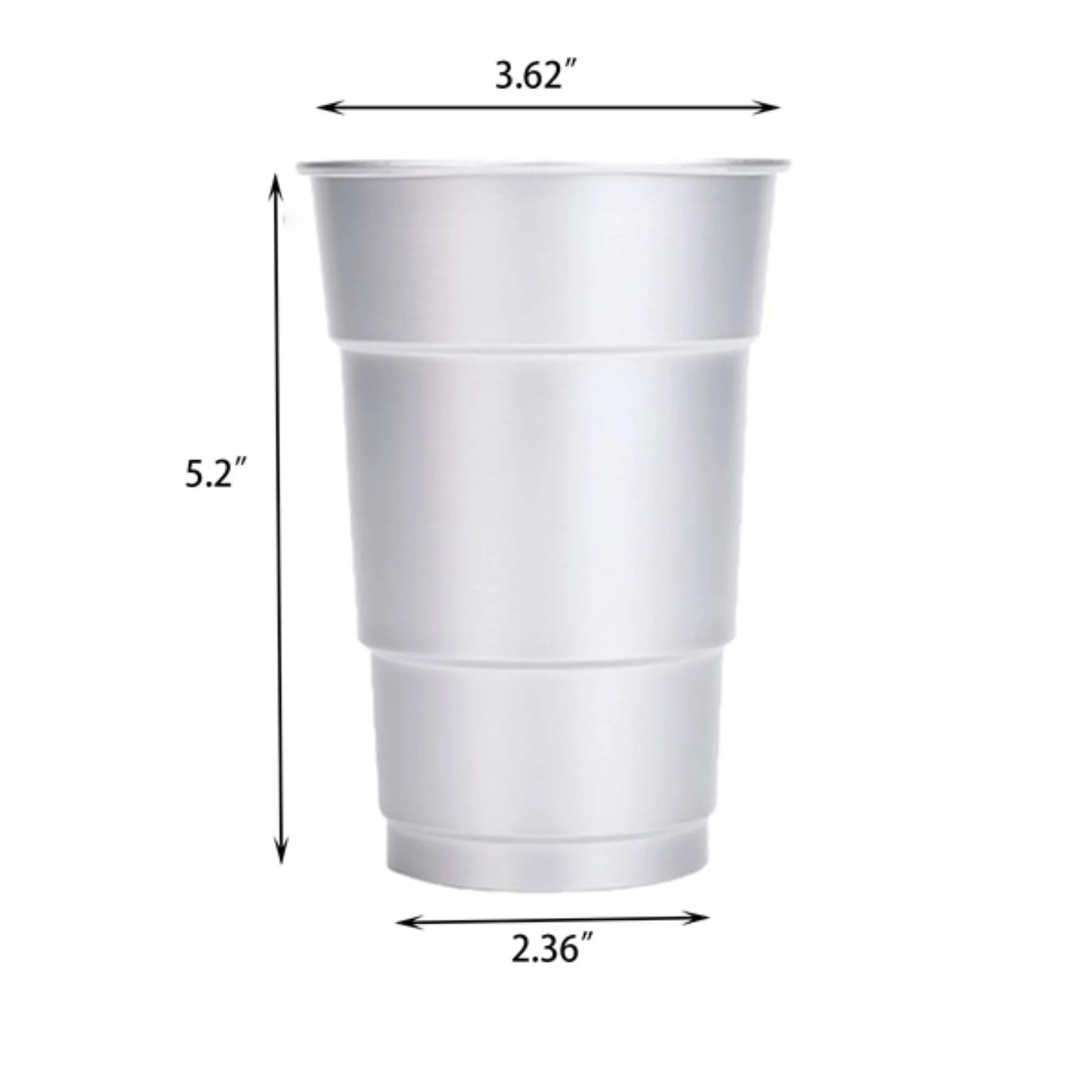 16oz Reusable Aluminum Cups 3