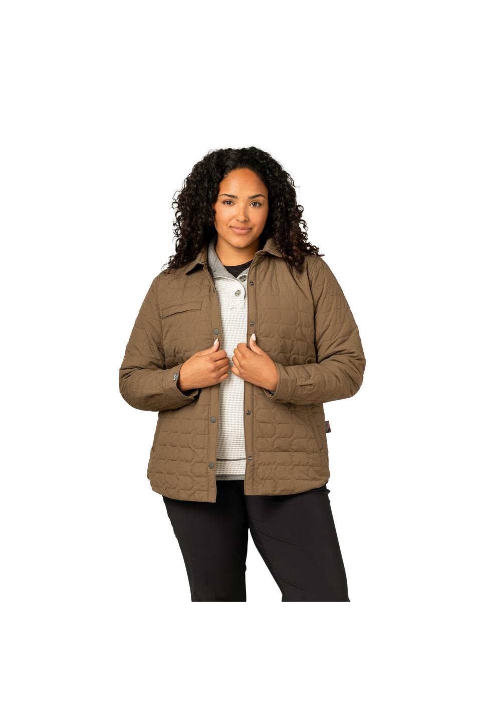 Storm Creek Women's Artisan 100 GSM Insulated Quilted Shirt Jacket 1