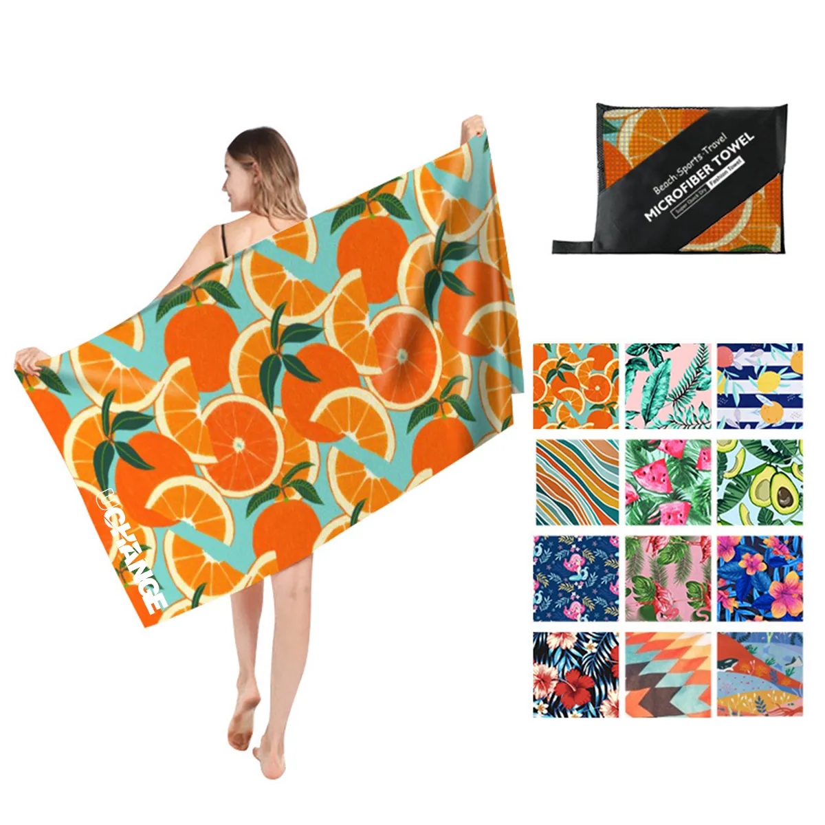 Sports Printed Microfiber Beach Towel Quick Dry 7