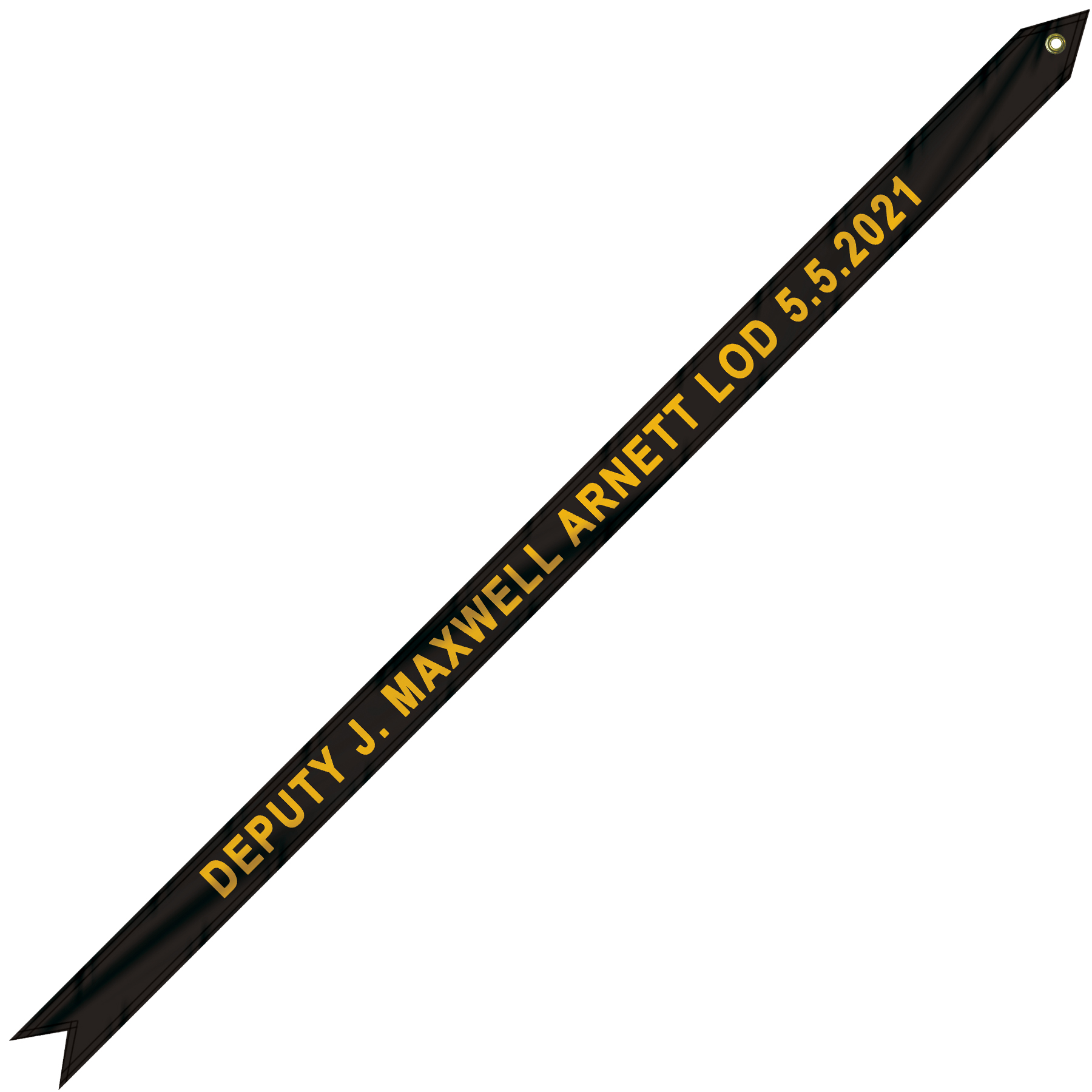 2 1/4" x 48" Custom Printed Knit Polyester Streamer 3