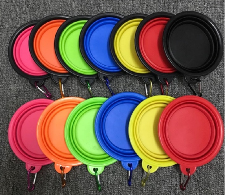 Outdoor Foldable Pet Silicone Bowl, FREE SHIPPING! 2