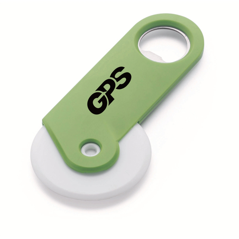 5 1/4 " Pizza Cutter with Bottle Opener 4