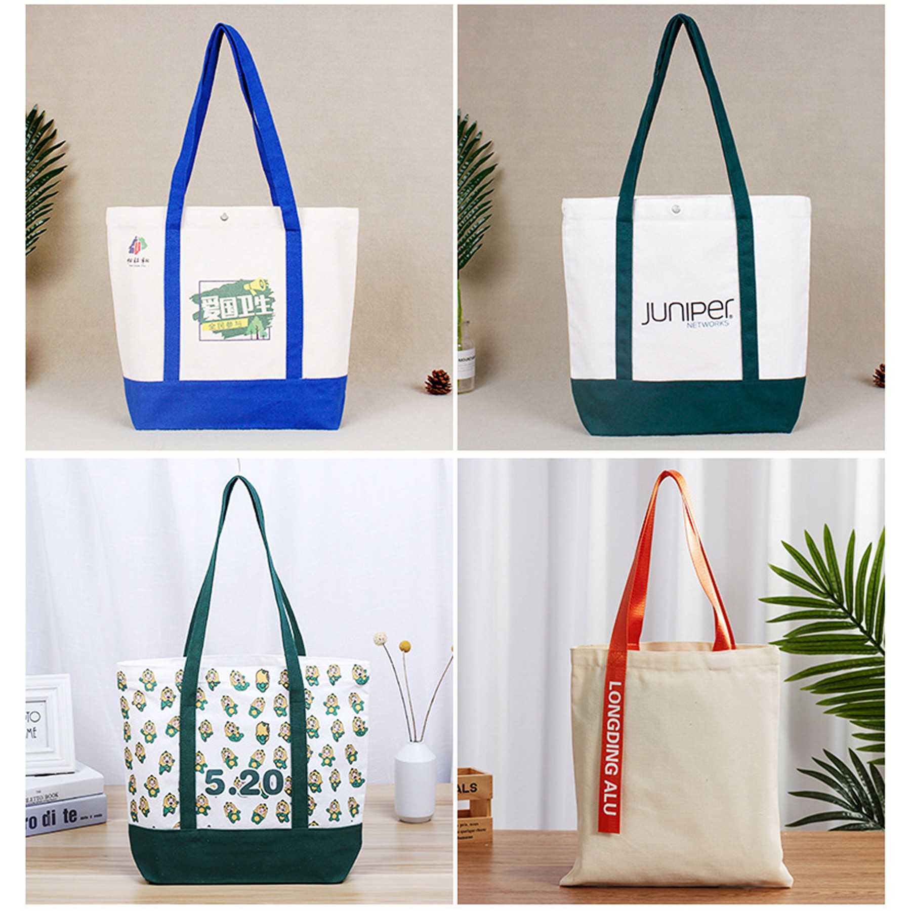 Canvas Tote Bag, custom tote bag with logo imprint 2
