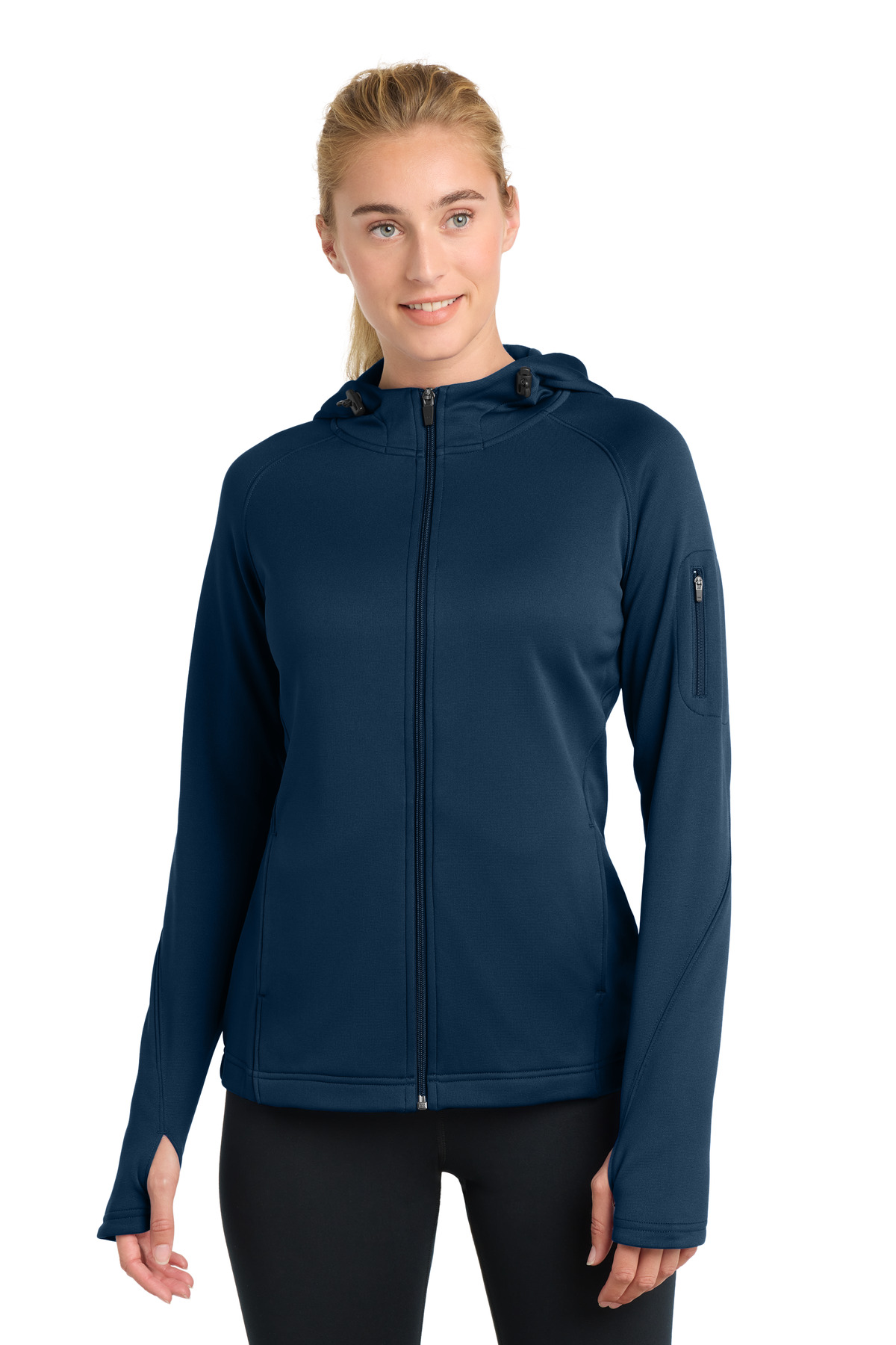 Sport-Tek Women's Tech Fleece Full-Zip Hooded Jacket. L248 37