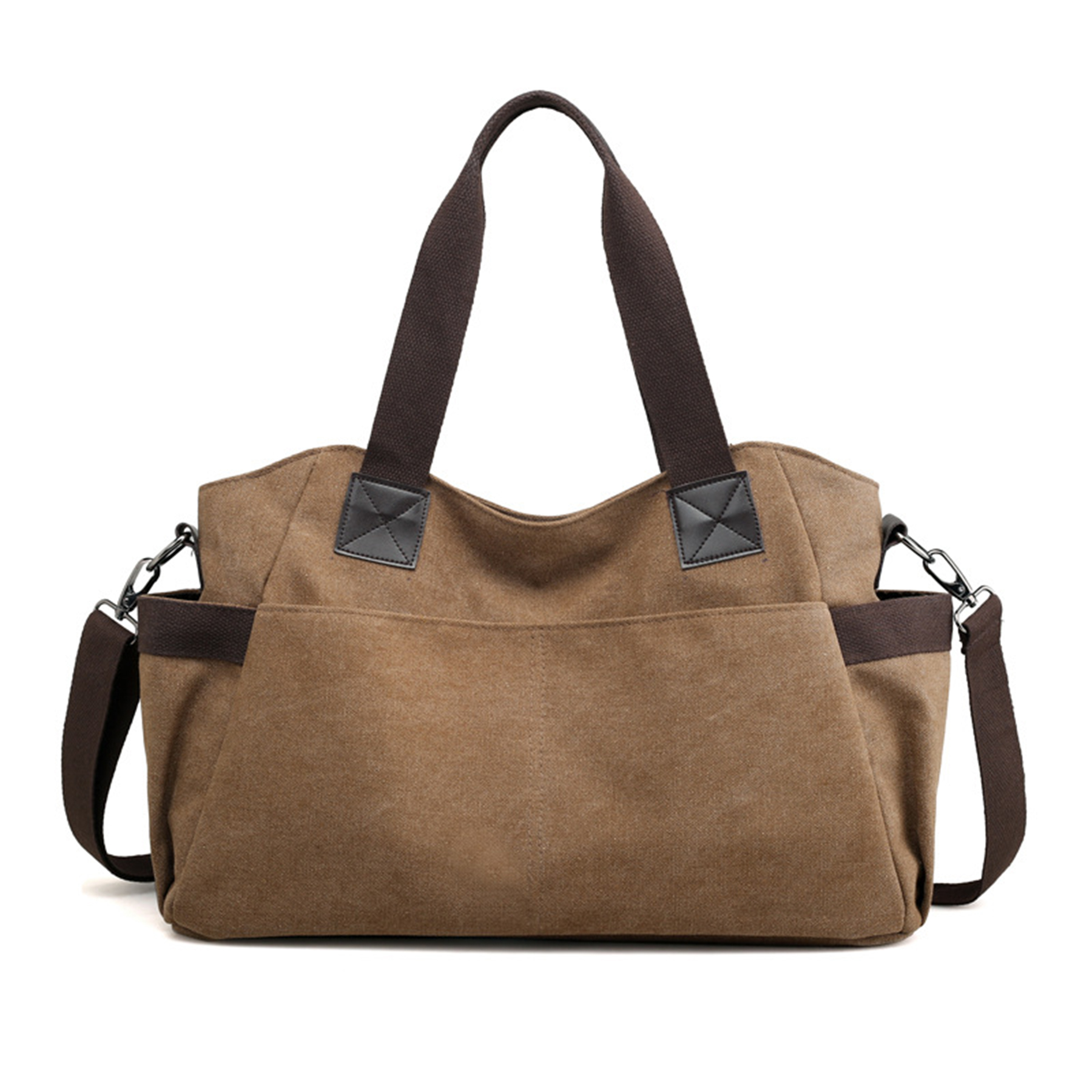 Big Canvas Tote top Handle bag for Work School Travel Business, custom tote bag with logo imprint 7