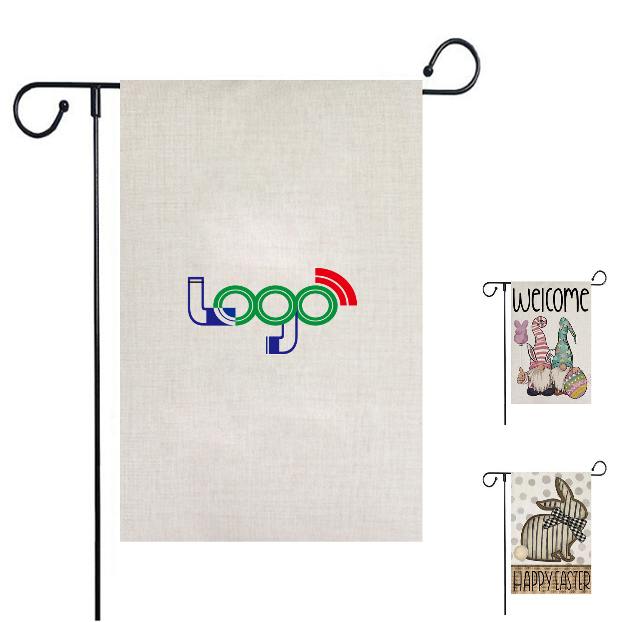 Double-Sided Garden Flags with Vibrant Prints 2