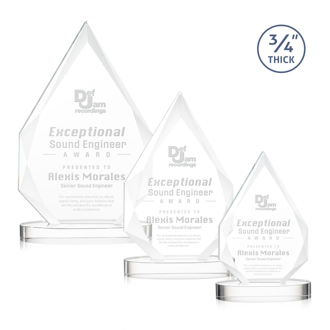 Hawthorne Award on Alberton Base - Clear 3