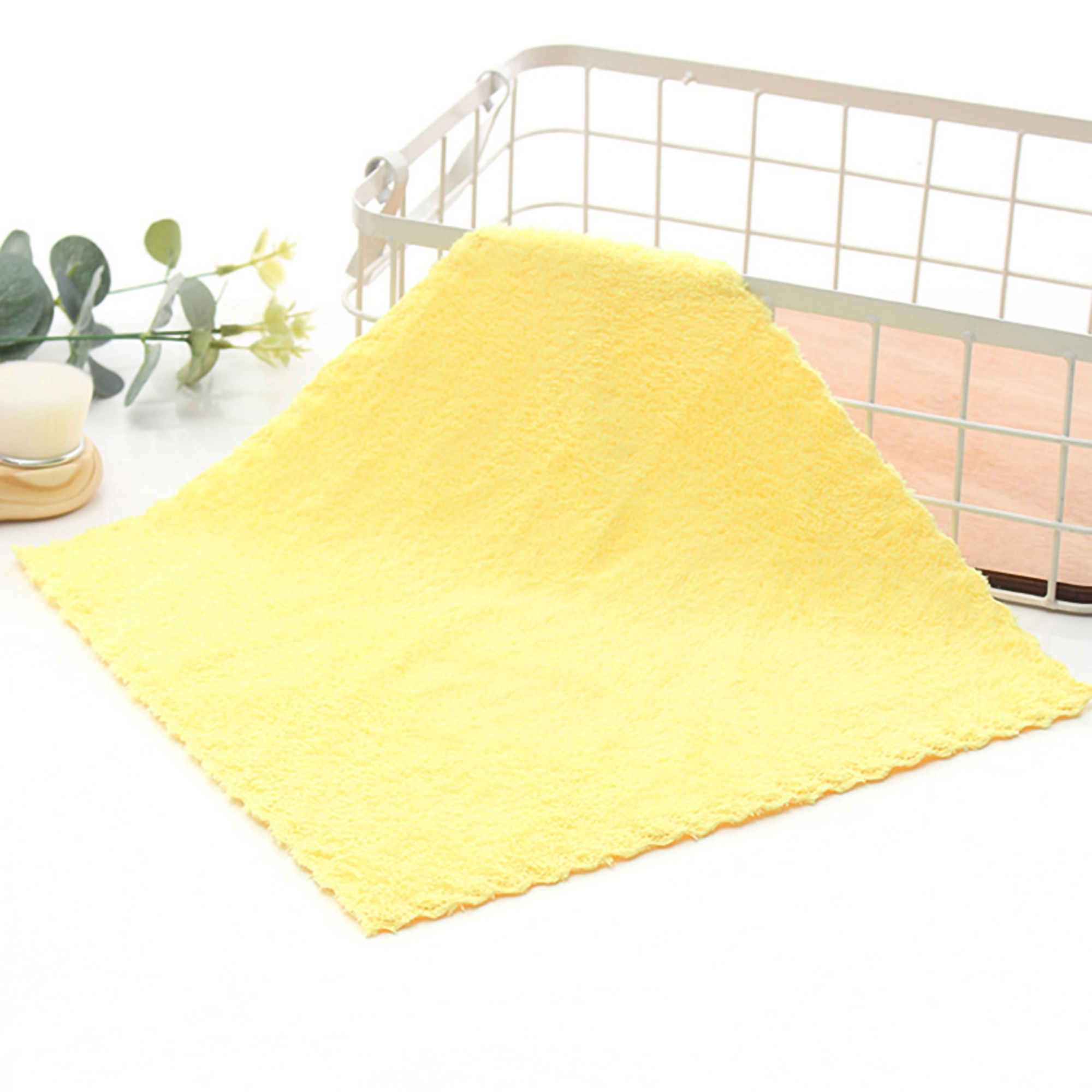 Square Coral Fleece Washcloth 2