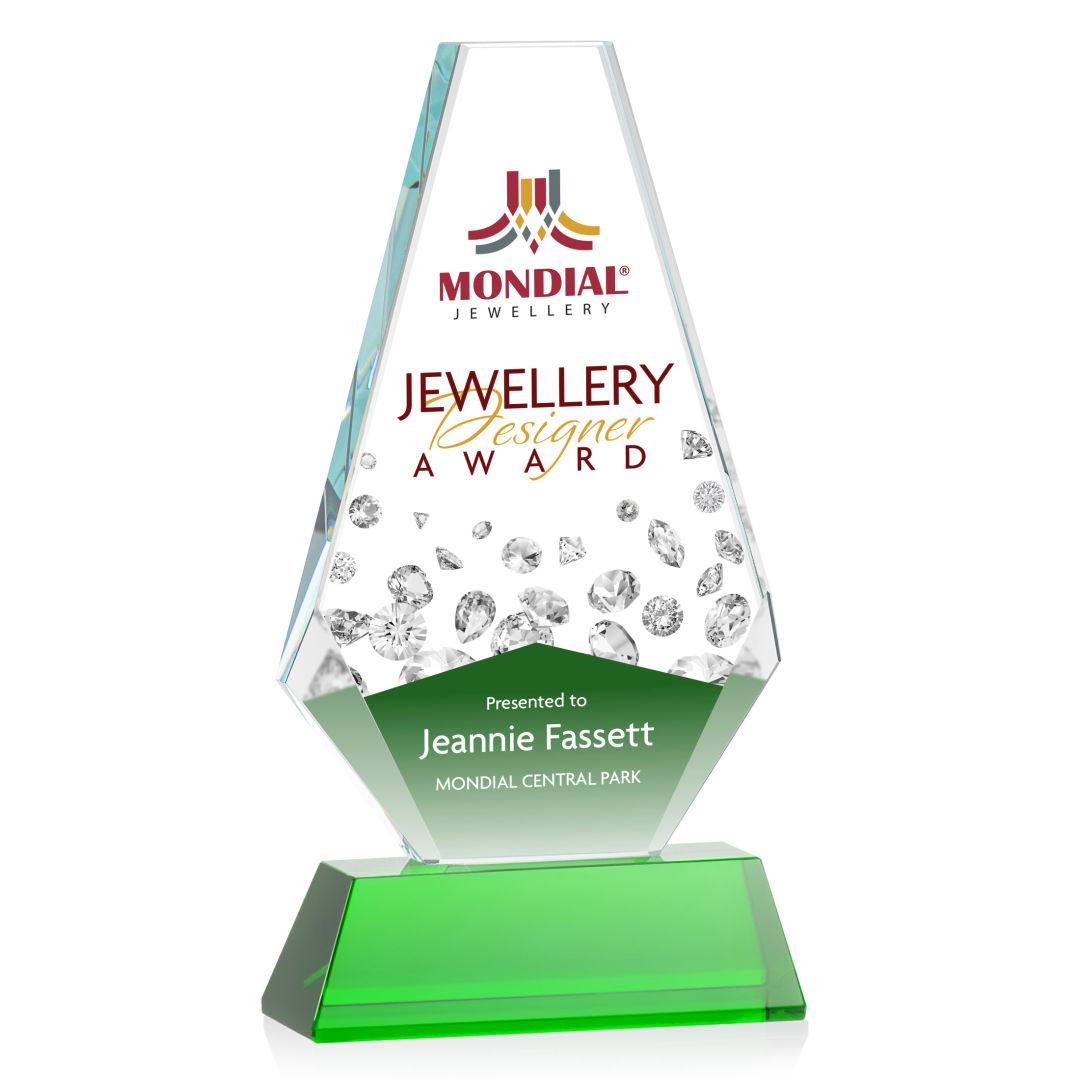 Kingsley VividPrint™ Award on Newhaven Base - Green 3