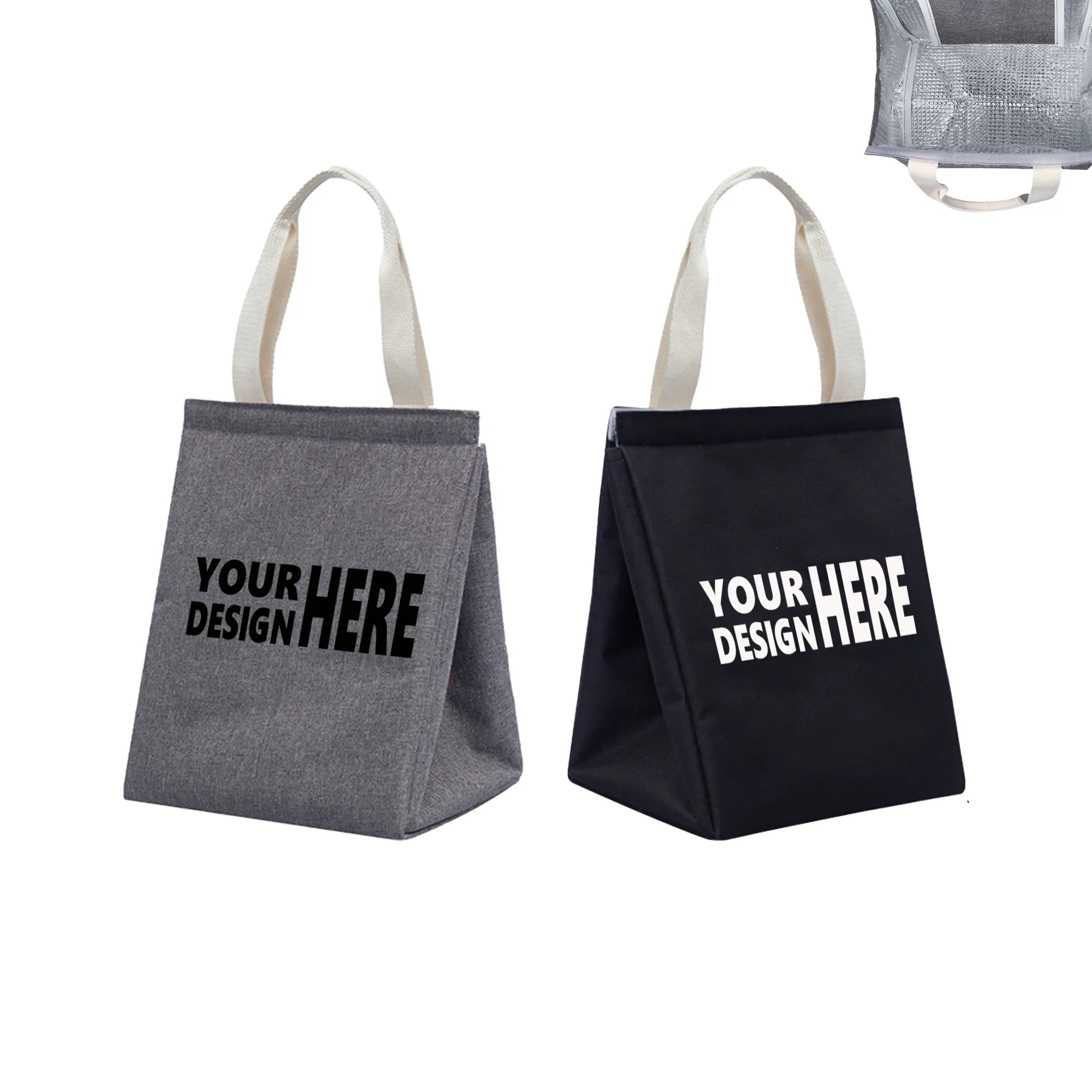 Oxford Cloth Insulated Lunch Tote 2