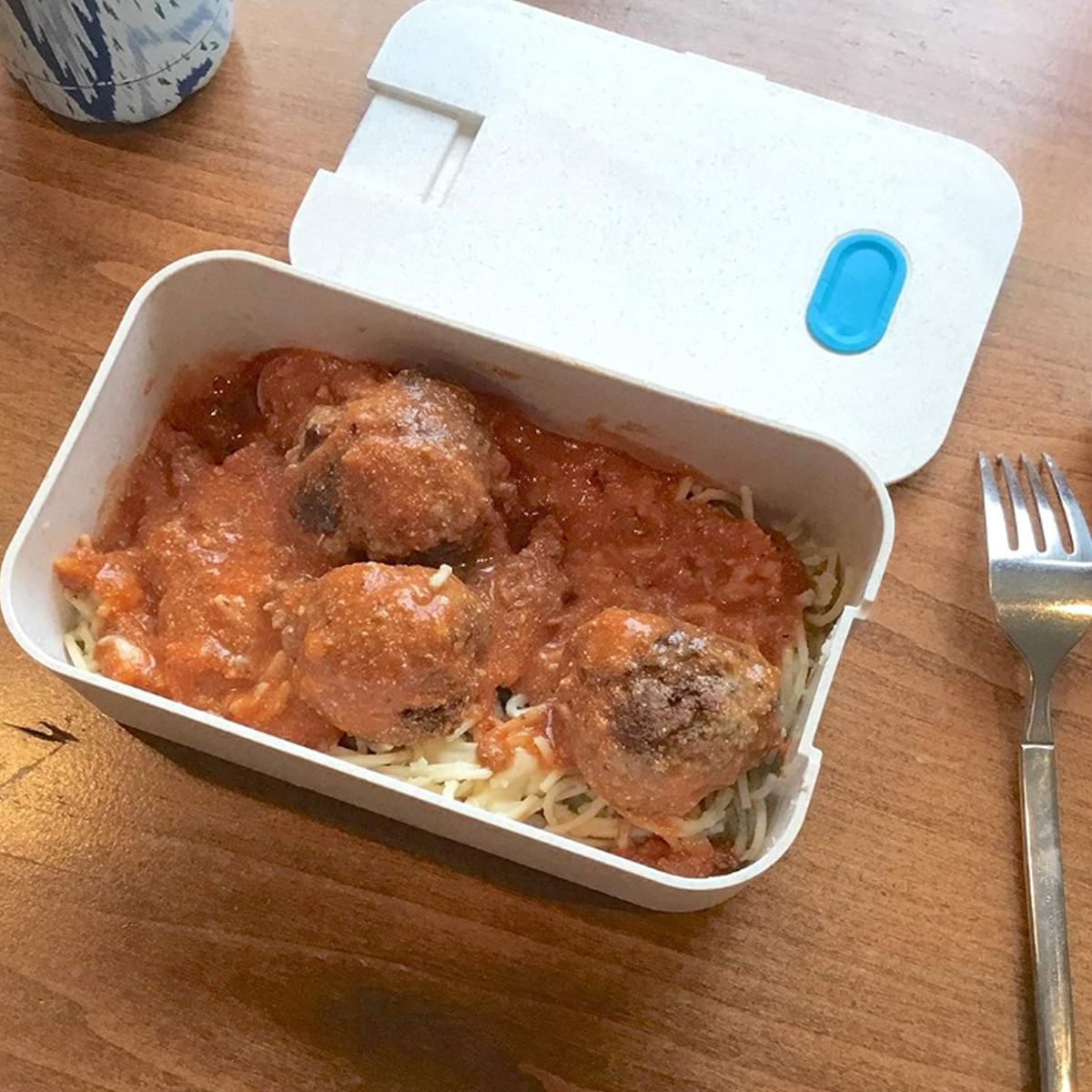 Wheat Straw Lunch Box W/ Divider and Detachable Phone Stand 5