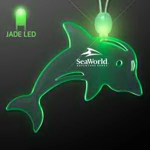 Acrylic Dolphin Shape Necklace with LED 13