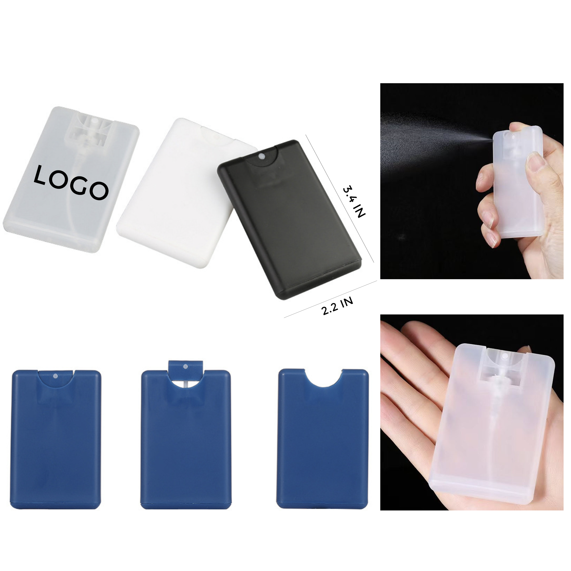 Portable Mini Credit Card Hand Sanitizer Spray 6