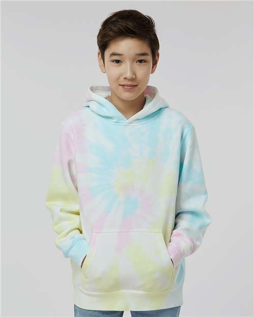 Youth Midweight Tie-Dyed Hooded Sweatshirt - PRM1500TD 6