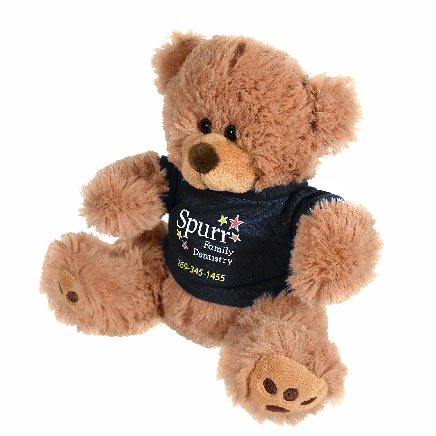 Plush Bear w/ Embroidered Paws and T-Shirt 10