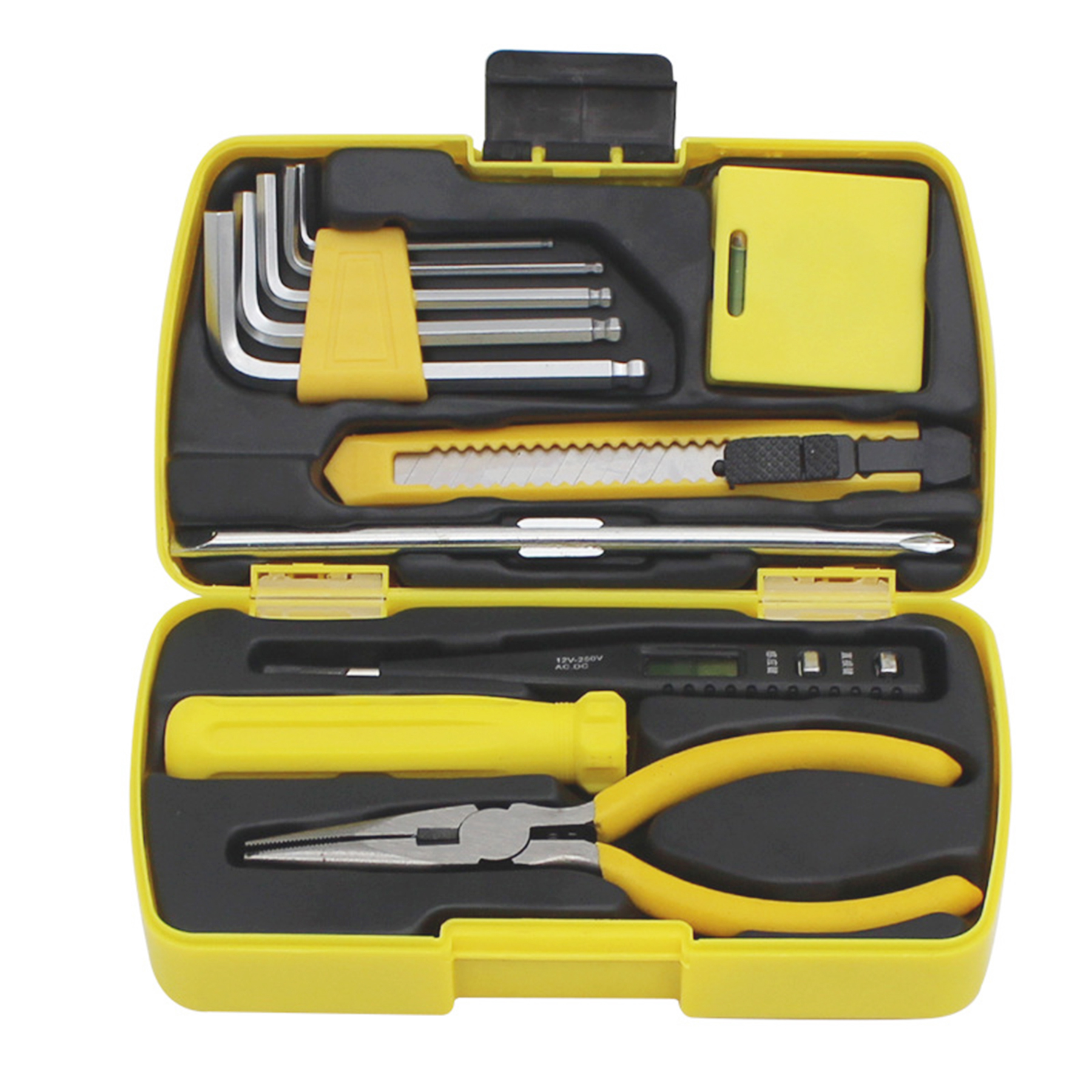 HandyPro 10pc Mini Furniture Tool Set with Hex Keys, Utility Knife, and Pliers 2