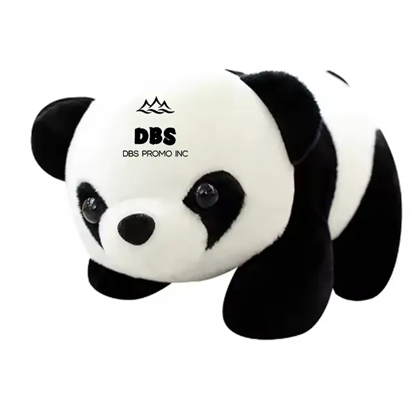 Plush Stuffed Laydown Panda Toy Keychain Decoration