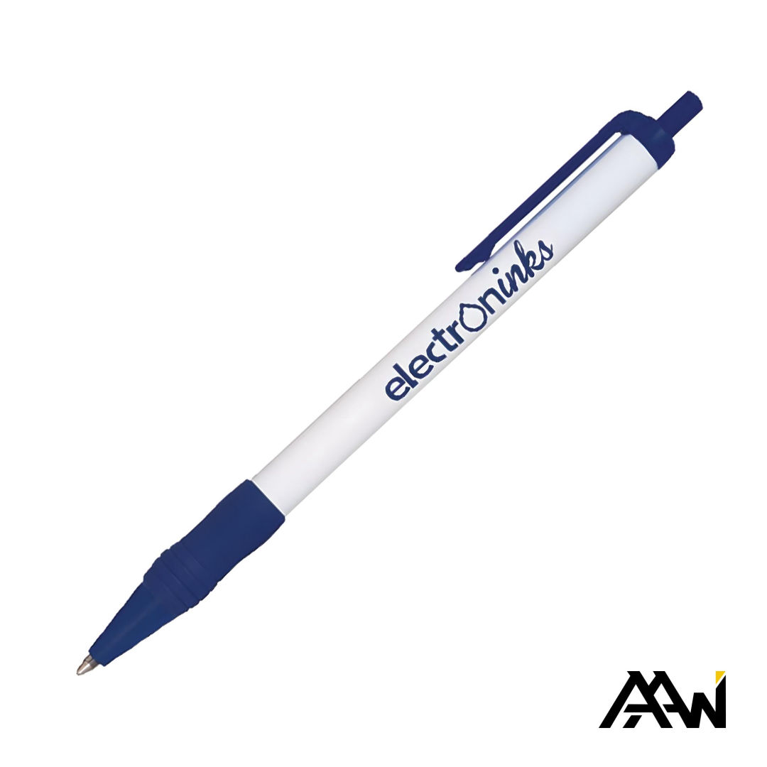 Value Slim Grip Pen w/Glossy Barrel & Matte Colored Trim 10